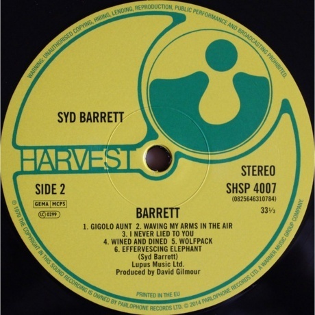Syd Barrett - Barrett (0825646310784) виниловая пластинка - фото 4