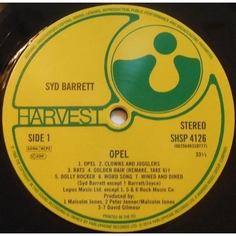 Syd Barrett - Opel (0825646310777) виниловая пластинка - фото 5