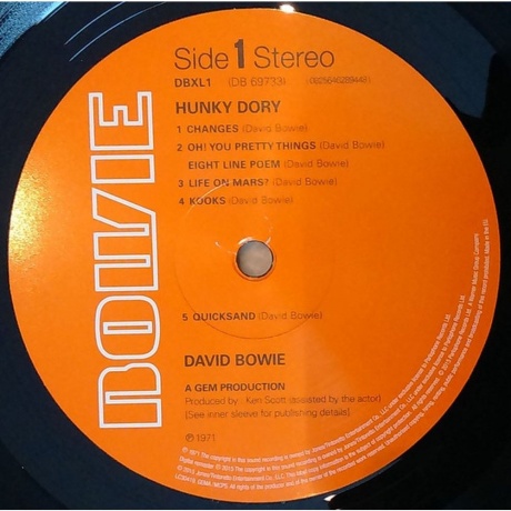 David Bowie - Hunky Dory (0825646289448) виниловая пластинка - фото 3