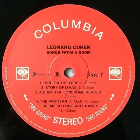 Leonard Cohen - Songs From A Room (0888751955615) виниловая пластинка - фото 3