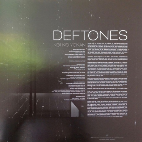 Deftones - Koi No Yokan (0093624945901) виниловая пластинка - фото 7