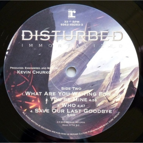 Disturbed - Immortalized (0093624926337) виниловая пластинка - фото 6