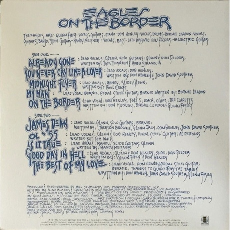 Eagles - On The Border (0081227961657) виниловая пластинка - фото 2