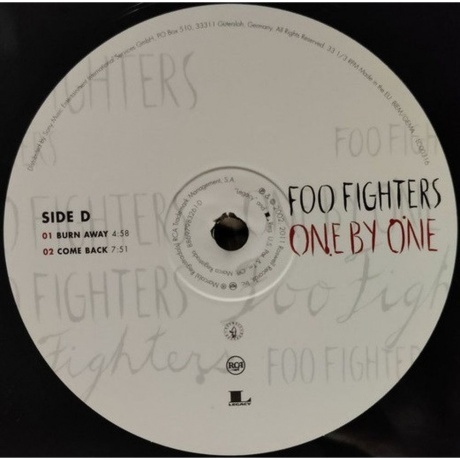 Foo Fighters - One By One (0886979832619) виниловая пластинка - фото 6