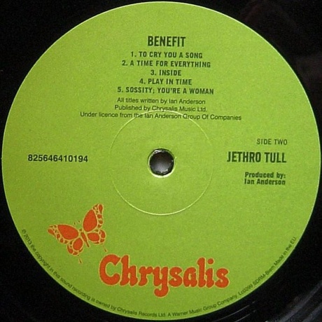 Jethro Tull - Benefit (0825646410194) виниловая пластинка - фото 6