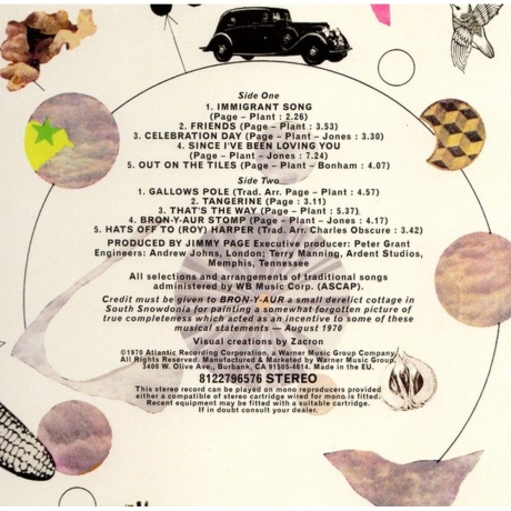 Led Zeppelin - Led Zeppelin III (0081227965761) виниловая пластинка - фото 6