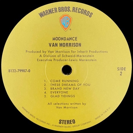 Van Morrison - Moondance (0081227950354) виниловая пластинка - фото 3