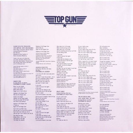OST - Top Gun (Various Artists) (0888751209718) виниловая пластинка - фото 5