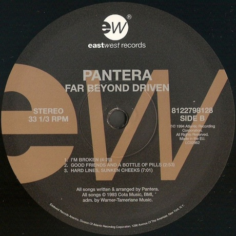 Pantera - Far Beyond Driven (0081227981280) виниловая пластинка - фото 6