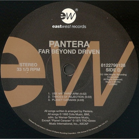 Pantera - Far Beyond Driven (0081227981280) виниловая пластинка - фото 8