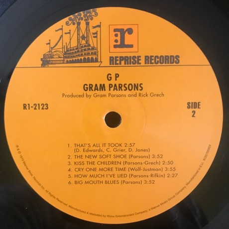 Gram Parsons - GP (0081227959531) виниловая пластинка - фото 6