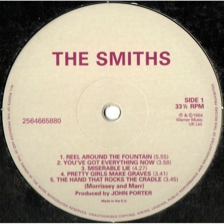Smiths - The Smiths (0825646658800) виниловая пластинка - фото 3