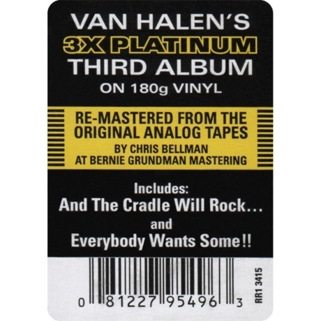Van Halen - Women And Children First (0081227954963) виниловая пластинка - фото 8