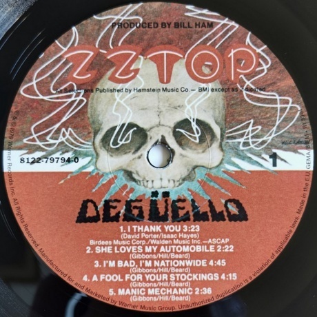 ZZ Top - Deguello (0081227979409) виниловая пластинка - фото 5