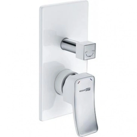 Смеситель для ванны и душа WasserKRAFT Aller 10641WHITE 9062030