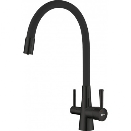 Смеситель Lemark Comfort (LM3075BL) для кухни  с подключением к ...