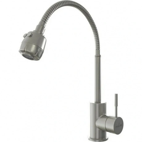 Смеситель для кухни 35k MIXLINE MLSS-0302 гибкий металлический и...