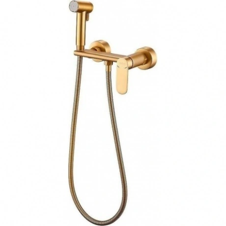 Гигиенический душ со смесителем Haiba матовое золото (HB5516-5)