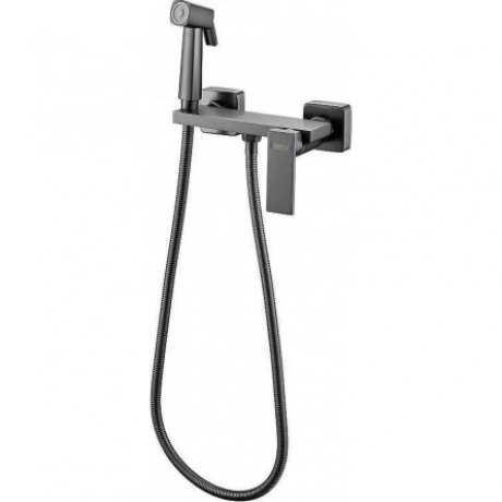 Гигиенический душ со смесителем Haiba оружейная сталь (HB5517-3)