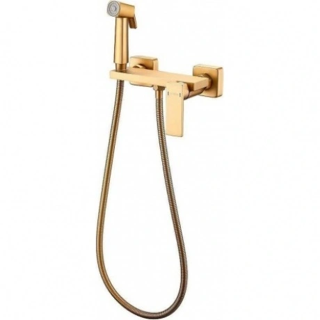 Гигиенический душ со смесителем Haiba матовое золото (HB5517-5)