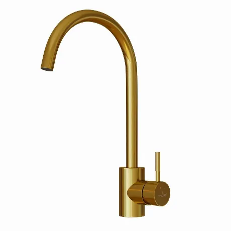 Смеситель для кухни 35k MIXLINE MLSS-0303G трубчатый излив, ЗОЛО...