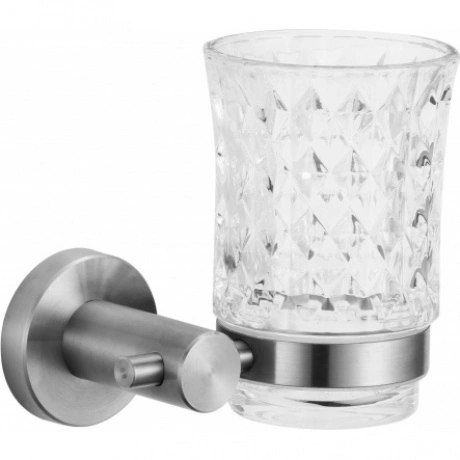 Cтакан стеклянный с настенным держателем Savol 56 (S-005658)