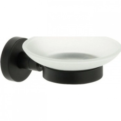 Мыльница стекло черная Fixsen Comfort  Black (FX-86008)