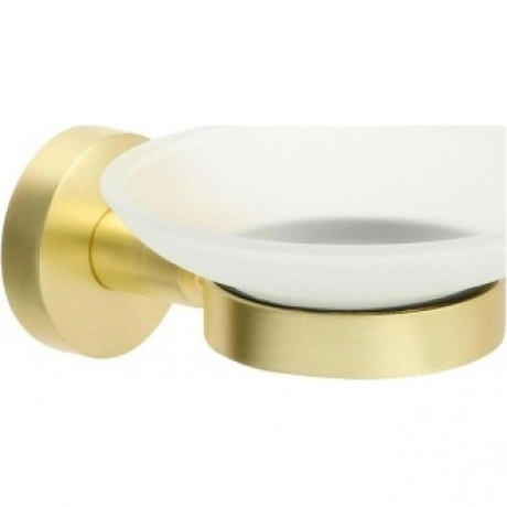 Мыльница стекло золото-сатин Fixsen Comfort Gold (FX-87008)