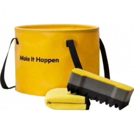 Набор для уборки Hoto Outdoor Wash Kit (складное ведро, губка, т...