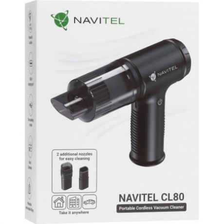 Пылесос Автомобильный Navitel CL80 черный 80Вт - фото 13
