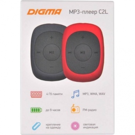 Плеер Flash Digma C2L 4Gb серый - фото 8
