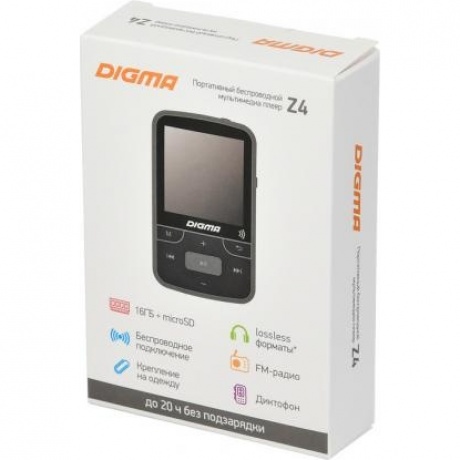 Цифровой плеер Digma Z4 16GB Black - фото 8