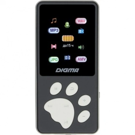 Цифровой плеер Digma S4 8Gb Black-Grey