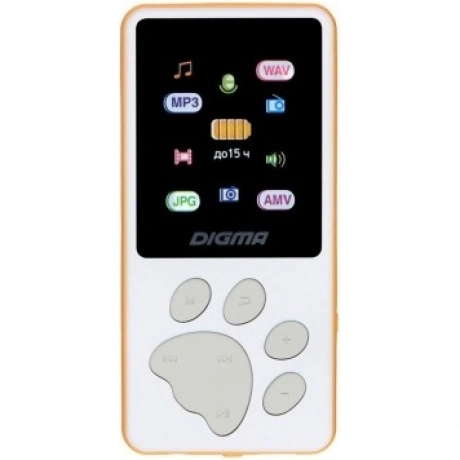 Цифровой плеер Digma S4 8Gb White-Orange