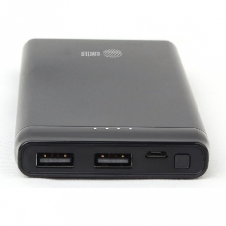 Внешний аккумулятор Cactus CS-PBFSFT-10000 10000mAh черный - фото 4