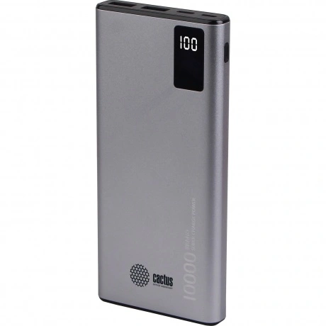 Внешний аккумулятор Cactus CS-PBFSLT-10000 10000mAh 3A 2xUSB сер...