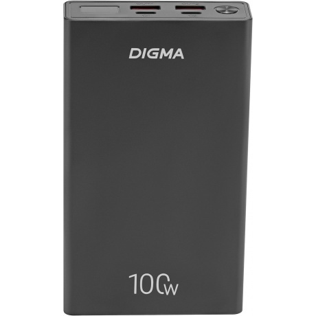 Внешний аккумулятор Digma DGPD100WA,  20000мAч,  черный (dgpd20a100abk) - фото 1