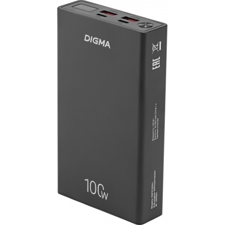 Внешний аккумулятор Digma DGPD100WA,  20000мAч,  черный (dgpd20a100abk) - фото 15