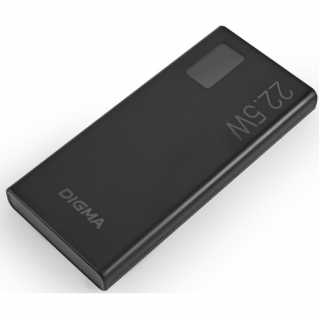 Внешний аккумулятор Digma DGPF10A,  10000мAч,  черный (dgpf10a22pbk) - фото 1