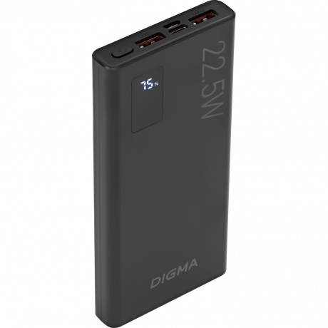 Внешний аккумулятор Digma DGPF10A,  10000мAч,  черный (dgpf10a22pbk) - фото 12