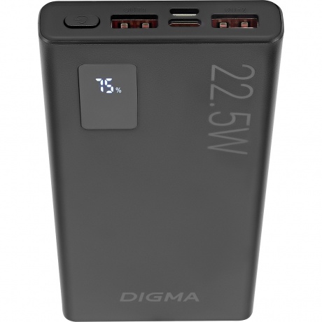 Внешний аккумулятор Digma DGPF10A,  10000мAч,  черный (dgpf10a22pbk) - фото 4