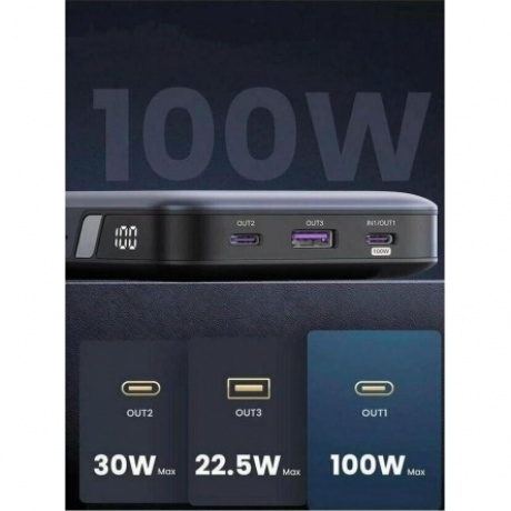 Портативное зарядное устройство Ugreen PB720 Grey (25188) 20000mAh - фото 10