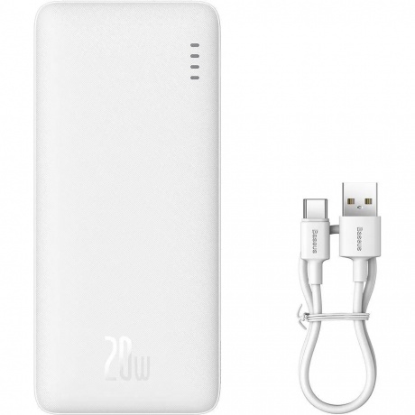 Портативное зарядное устройство Baseus Airpow White (PPQD090002) - фото 2
