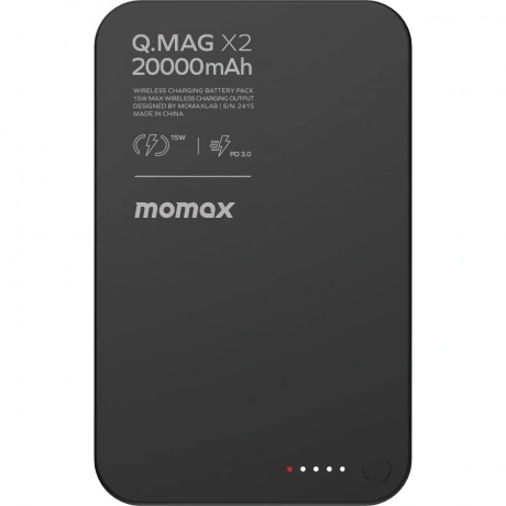 Портативное зарядное устройство Momax IP133 Q.Mag X2 Black (IP13...