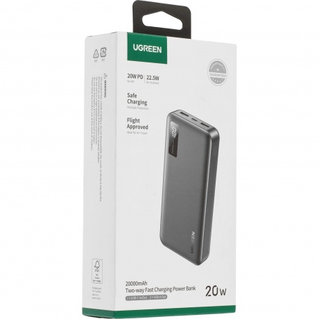Портативное зарядное устройство Ugreen PB312 Gray (25683) - фото 8