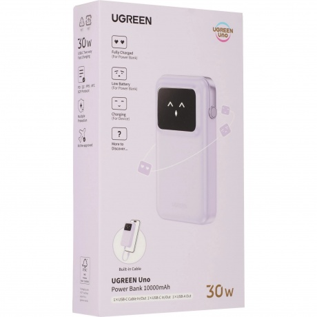 Портативное зарядное устройство Ugreen PB511 Purple (35604B) - фото 10