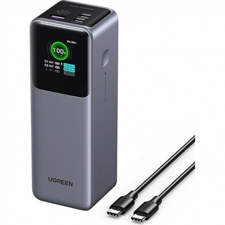 Портативное зарядное устройство Ugreen PB722 Space Gray (35525B)