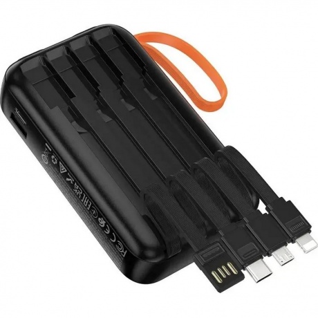 Мобильный аккумулятор Hoco J151 10000mAh 2A черный (53350) - фото 3
