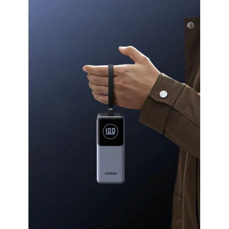 Портативное зарядное устройство Ugreen PB723 Space Gray (55365B) - фото 4