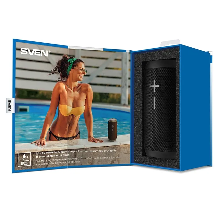 Портативная акустика Sven PS-210 Black - фото 12